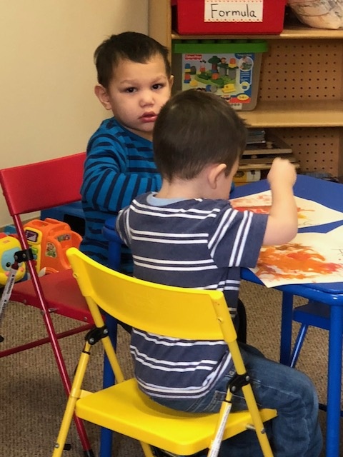 Child Doing Art Work